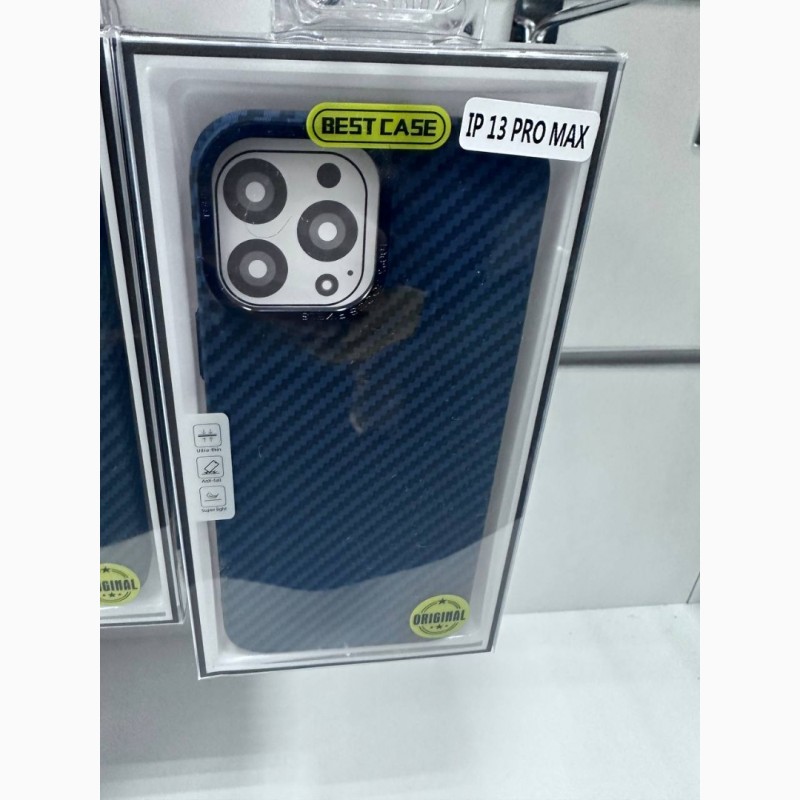 Фото 4. Карбоновый синий чехол Carbon Case with MagSafe на iPhone 13 pro mаx з магсейф Карбоновый