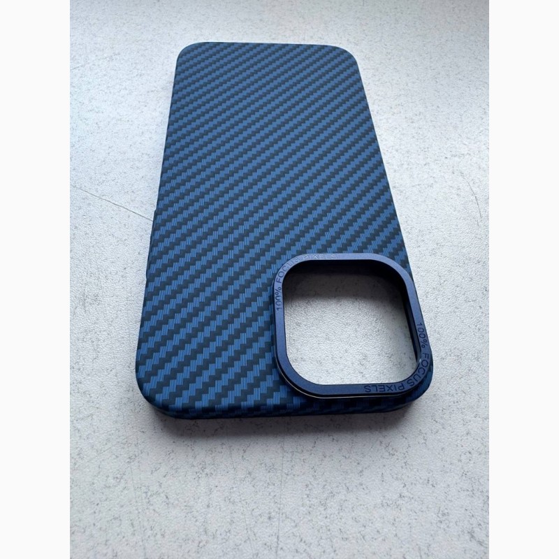Фото 9. Карбоновый синий чехол Carbon Case with MagSafe на iPhone 13 pro mаx з магсейф Карбоновый