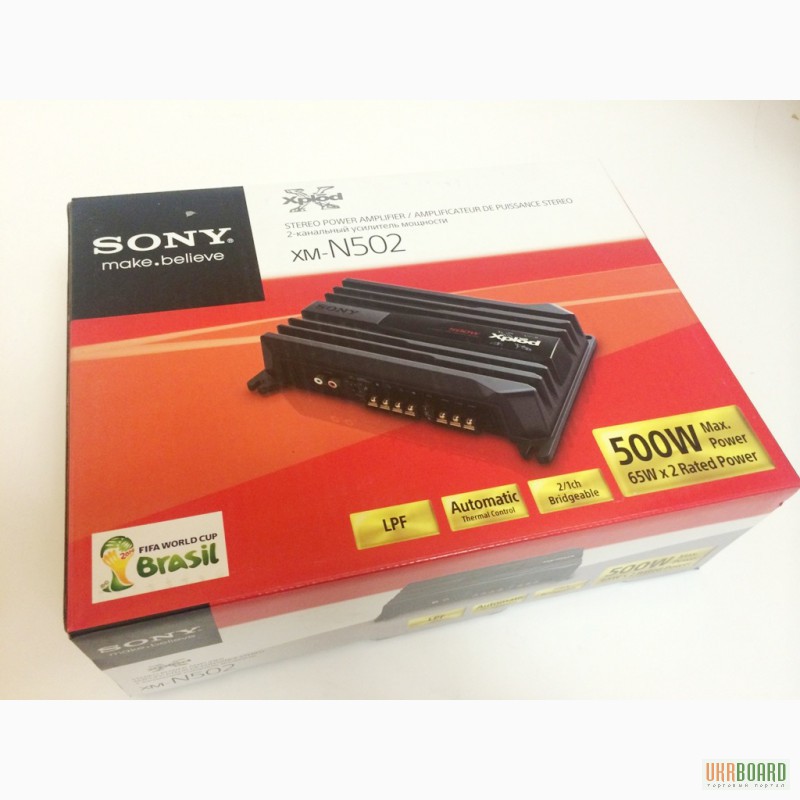 Фото 8. Автомобильный усилитель звука Sony Xplod XM-N502