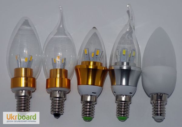 Фото 8. Светодиодная лампа 3W-10W LED цоколь E14 220 вольт