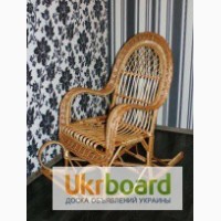Кресло-качалка плетеное из лозы
