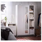 Платяной шкаф 3-дверный, белый Икеа серии Бримнэс, шкаф новый ikea
