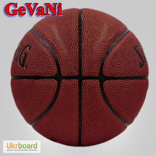 Фото 3. Мяч баскетбольный Spalding NBA чёрное золото
