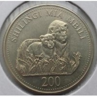 Танзания 200 шиллингов 1998 UNC ОТЛИЧНАЯ