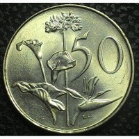 ЮАР 50 центов 1970 год аUNC!!!! ОТЛИЧНАЯ