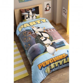 Постельное белье купить Киев Tac Disney Penguins Party детская постель мадагаскар