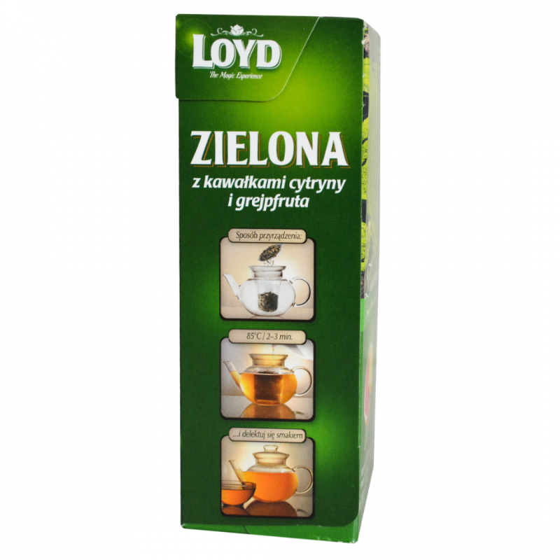 Фото 2. Чай зеленый Loyd Zielona с Лимоном и Грейпфрутом листовой