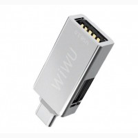OTG перехідник WIWU T02 2xUSB to Type-C HUB переходник с 2-мя портами USB-A - 3.0 и 2.0
