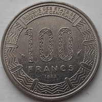 Габон 100 Франков 1985 год е417