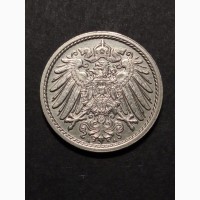 5 пфеннигов 1906г. А. Медно-никелевый сплав. Вильгельм II. Берлин. Германия