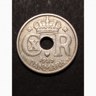 10 эре 1925г. Медно-никелевый сплав. Король Кристиан X. Копенгаген. Дания