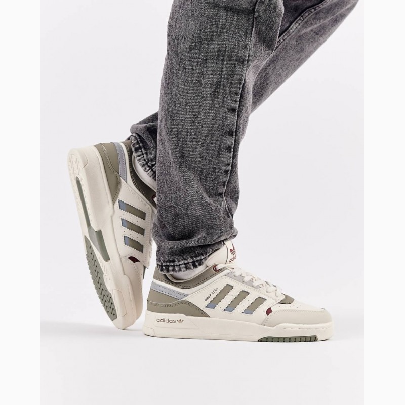 Фото 11. Adidas Originals Drop Step Beige Olive - кроссовки мужские бежевые