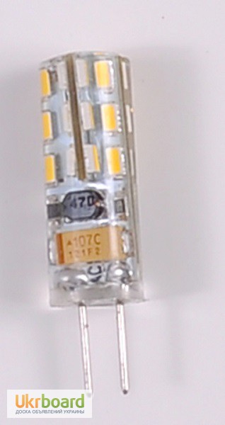Фото 3. Светодиодная лампа G4 2W 12V в точечный светильник