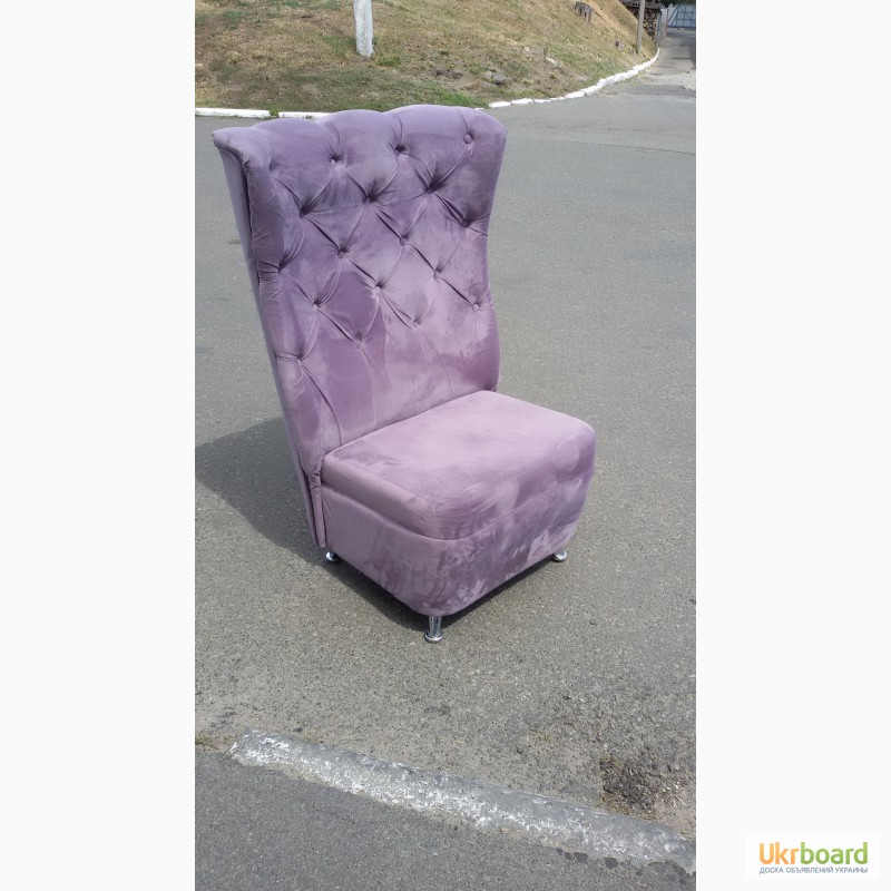 Фото 2. Продам фиолетовые мягкие кресла бу