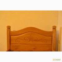 Односпальне дерев яне дубове ліжко
