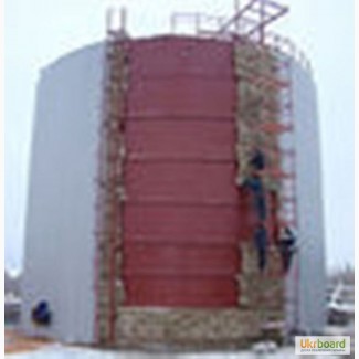Замена теплоизоляции резервуаров РВС 400 - 10 000 куб.м