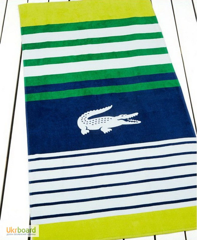 Фото 4. Шикарные пляжные полотенца Lacoste из США