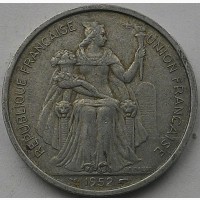 Новая Каледония 5 франков 1952 год