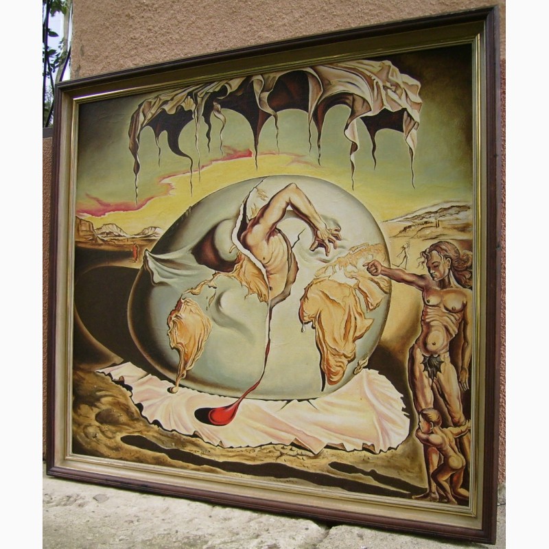 Фото 4. Картина 92*104 Сальвадор Дали холст масло деревянная рама ручная работа Живопись художника