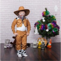 Детский карнавальный новогодний костюм Ковбоя, возраст 3 - 9 лет