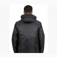 Куртка рабочая утепленная черная ткань Оксфорд