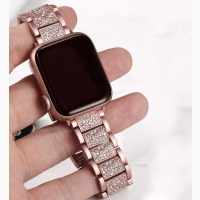 Женский брендовый Ремешок со стразами для Apple Watch Lady band 38mm/42mm
