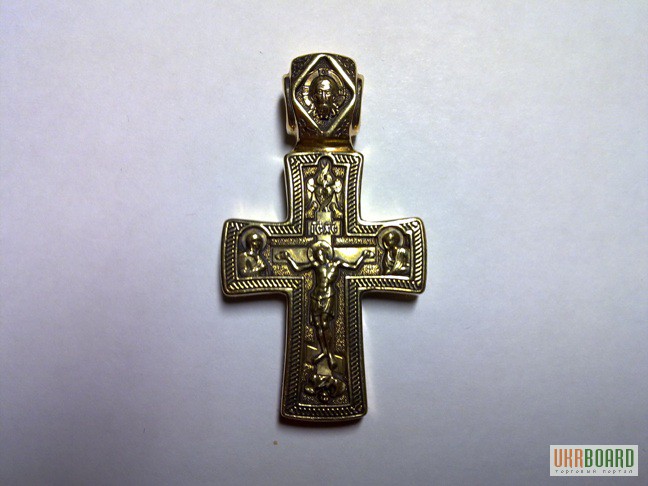 Фото 2. Продам золотой крест “Распятие. Георгий Победоносец”
