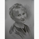 Портрет, нарисовать, на заказ, по фото, недорого, карандаш, Украина