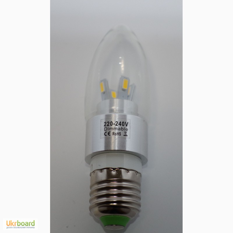 Фото 9. Светодиодная лампа 3W-15W LED цоколь E27 220 вольт