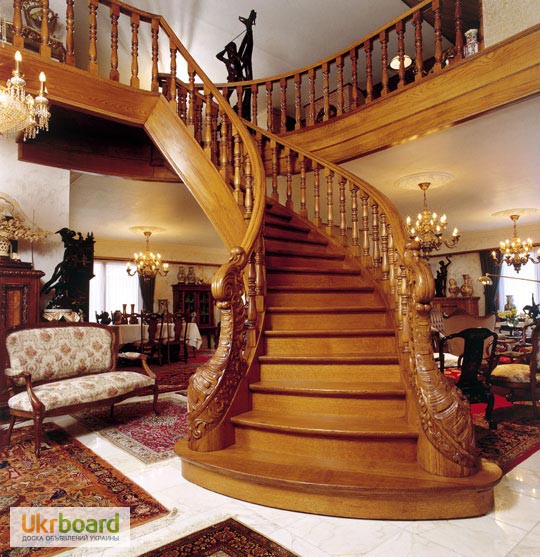 Фото 3. Лестницы деревянные