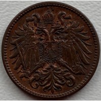Австро-Венгрия 2 геллера 1911 год ф127