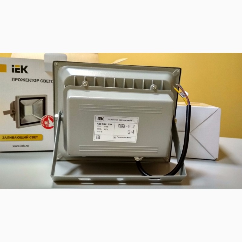 Фото 2. Прожектор LED заливающего света СДО 05-30 светодиодный серый SMD IP65