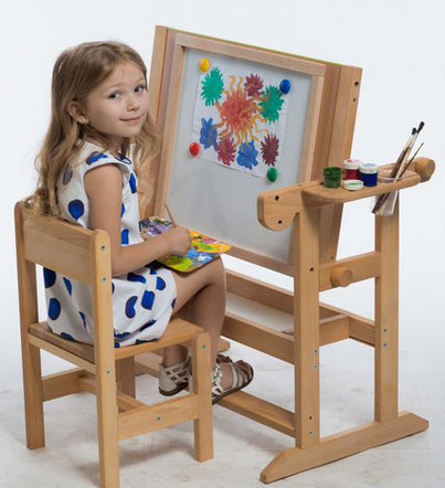 Sm-art Детская Парта столик с мольбертом для рисования