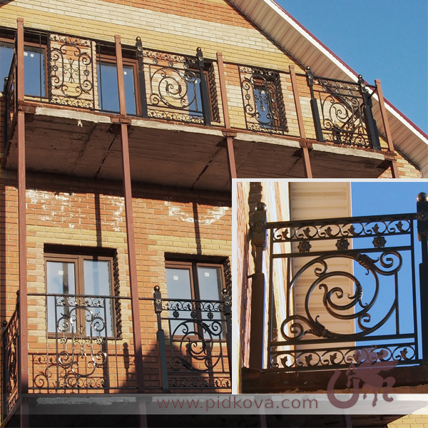 Фото 7. Кованые французские балконы, перила