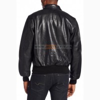 Шкіряна льотна куртка A-2 Goatskin Leather Jacket Alpha Industries (чорна)