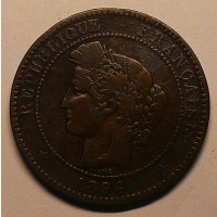 Франция 10 сантимов 1896 год