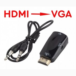 Переходник HDMI -gt; VGA со звуком и без, эмулятор монитора