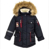 Тёплая зимняя куртка для мальчиков 1-4 года в трёх цветах