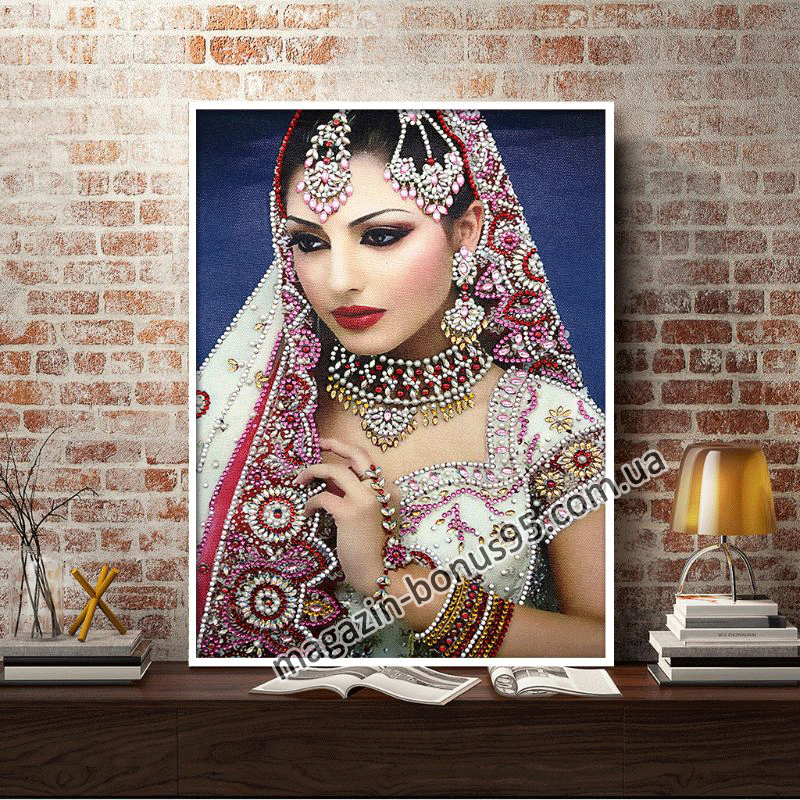 Фото 4. Алмазная вышивка девушка Невеста набор мозаики выкладка