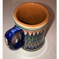 Бокал Риштанская Керамика керамический 500 мл Кружка узбекская азиатский голубой