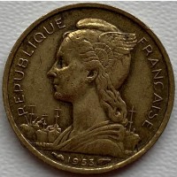 Мадагаскар 10 франков 1953 год СОСТОЯНИЕ!!!!!!!! а161