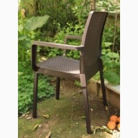 Меблі для вулиці саду кафе кресло-стілець Італія штучний ротанг