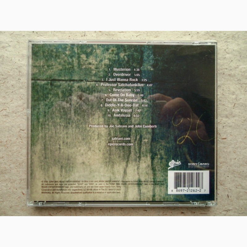 Фото 4. CD диск Joe Satriani - Professor Satchafunlilus and the Musteroon of Rock
