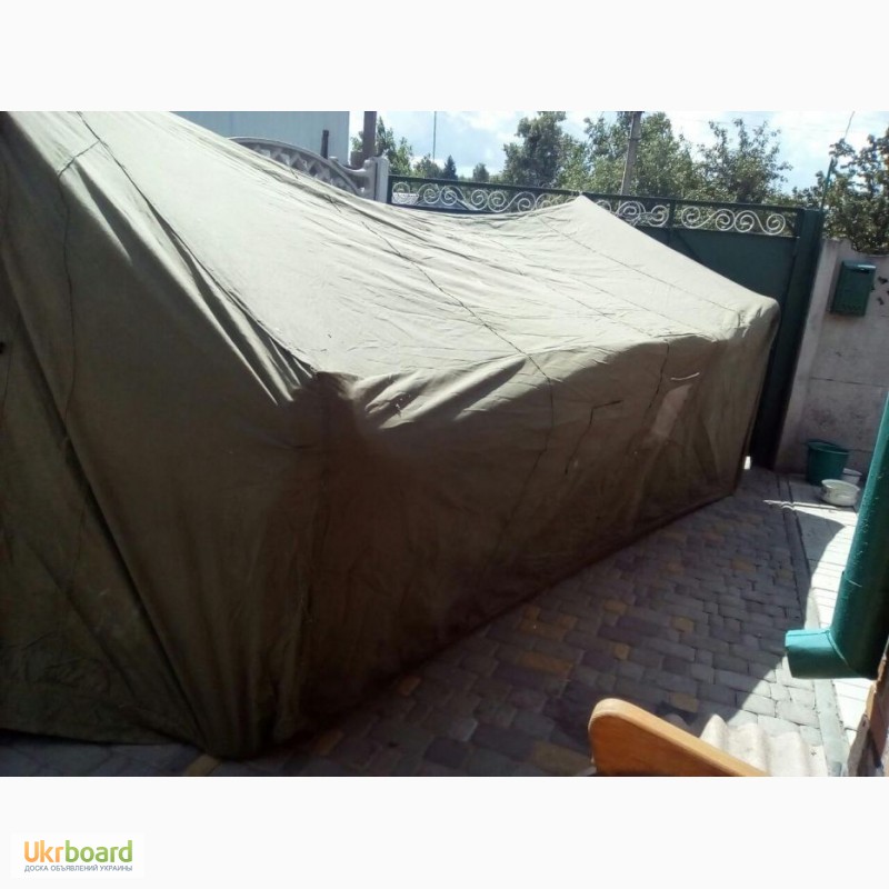 Фото 15. Палатка армейская, тенты, навесы для отдыха и туризма