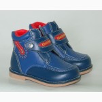 Демисезонные ботинки для мальчиков Шалунишка арт.7308 синий. сказка