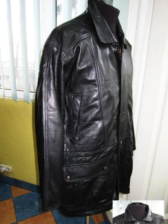 Фото 2. Большая оригинальная кожаная мужская куртка CA. Лот 302