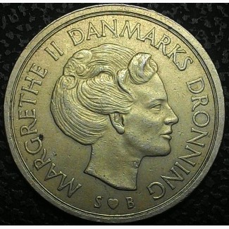 Дания 5 крон 1976 год А296