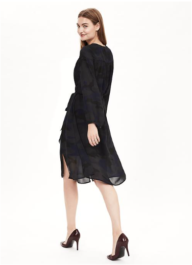 Фото 5. Платье воздушное цвета камуфляж новое Banana Republic размеры 6P и 2 состав 100% polyester