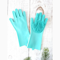Силіконові рукавички Magic Silicone Gloves Колір: бірюзовий