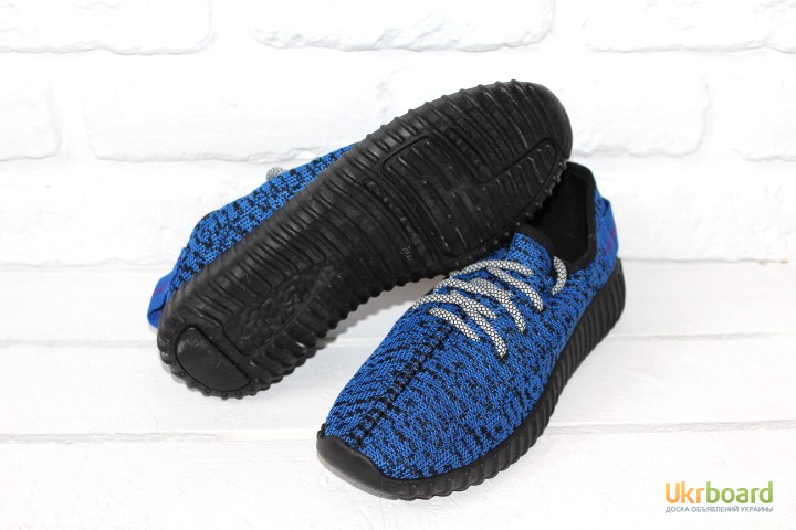 Фото 2. Мужские кроссовки Adidas Yeezy Boost (Blue Grey)
